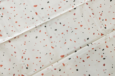 Скатертина Marble d140 бежевий із малюнком UP! (Underprice)