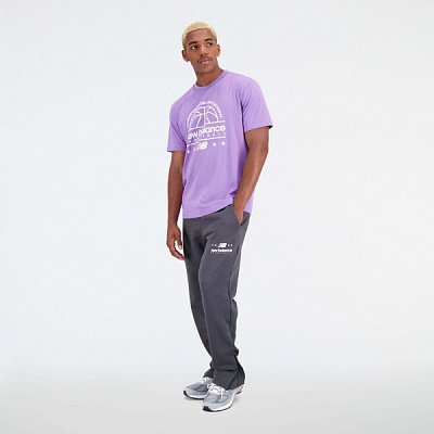 Футболка New Balance HOOPS GRAPHIC MT31586TWI р.XL фиолетовый