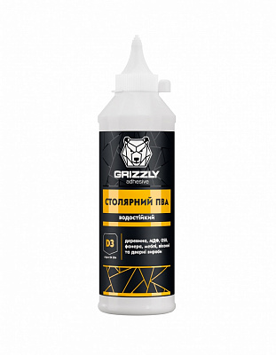 Клей ПВА Grizzly столярный водостойкий 0,5кг