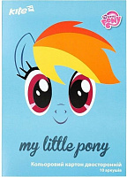 Картон цветной двухсторонний 10 страниц 10 цветов А4 LP17-255 My Little Pony