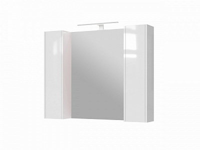 Зеркальный шкаф ЮВЕНТА Bronx BrxMC-100 белый