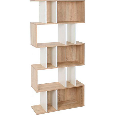 Полиця декоративна DC ДС-11 800x1690x300 мм дуб сонома/білий