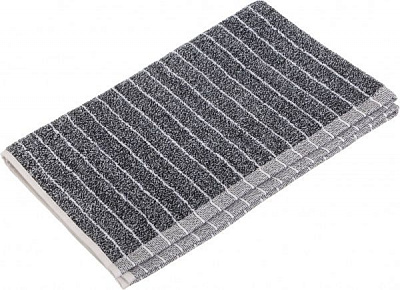 Полотенце махровое 40x70 см черный с рисунком 