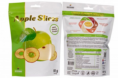 Снеки Spektrumix слайси яблучні (зелене яблуко) 50 г