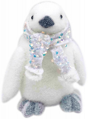 Фігурка декоративна Dalian Everglory пінгвін з паєтками 20 см