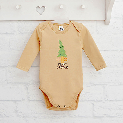 Боді дитяче унісекс Blanka Ялинка р.56-62 бежевий 110898