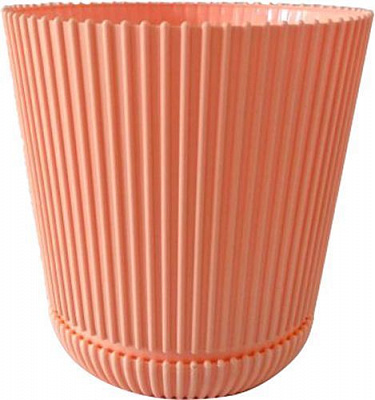 Горщик пластиковий Гелиос круглий 0,75л персиковий