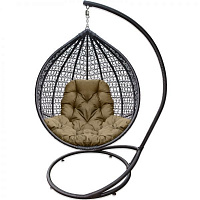 Кресло-кокон Bagland 1200х750х1050 мм с подушкой коричневый (22990)