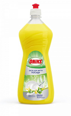 Средство для ручного мытья посуды ONIKS лимон 1л
