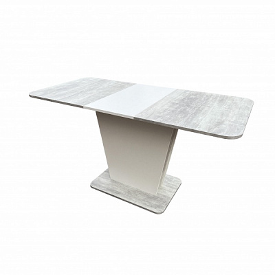 Стол обеденный Україна Крузо урбан лайт/ белый, 1100(350)х700х765 мм 