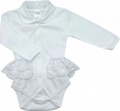 Боди для девочки Betis Ажурчик р.56 белый 27070185 