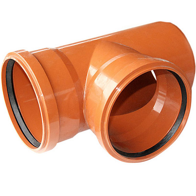 Тройник ПВХ d110x110х87° Ostendorf