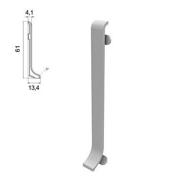 З'єднання АЛЮПРО ПАС-3817 срібло 60 мм