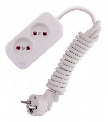 Удлинитель Lezard Lila без заземления 2 гн. белый 2 м 720-0202-203 