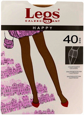 Колготки Legs HAPPY 40 den ALL DAY AMBER 3 телесный