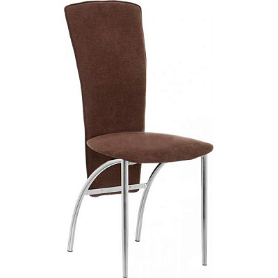 Стул обеденный Nowy Styl Amely Chrome (BOX-2) (CH) SORO-28 хром/коричневый