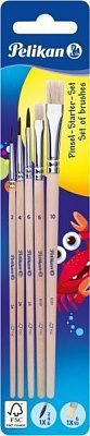 Набор кистей № 2,4,6 пони + 6,10 щетина 5 шт 700566 Pelikan 