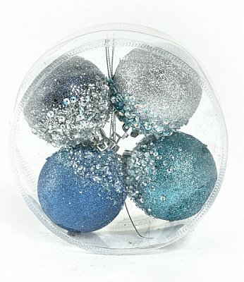 Набор шаров d145 мм 11,2 см 4 шт./уп. 