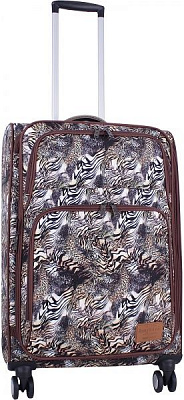 Чемодан Bagland 70 л коричневый Леон сублимация 725 (0037966244) 