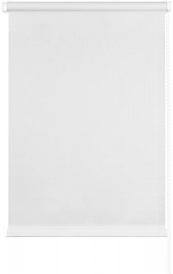 Ролета мини Delfa Лен 48x160 см белая 