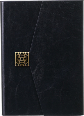 Книга для нотаток Ділова з металевою застібкою А5 чорний