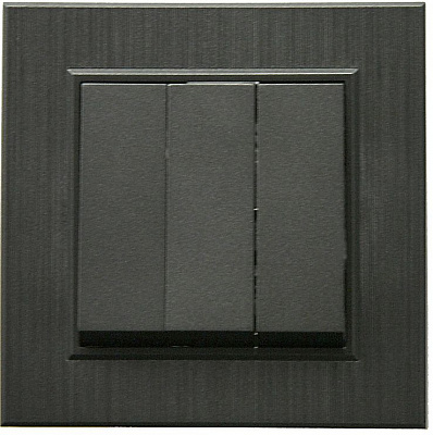 Механизм выключателя Makel Karea без подсветки дымчатый 57050091