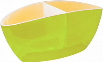 Кашпо пластиковое Алеана Орхидея овальный зеленый (115050) 