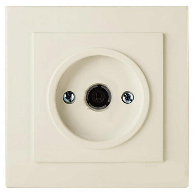 Розетка телевизионная Nilson Touran 24121029 конечная кремовая