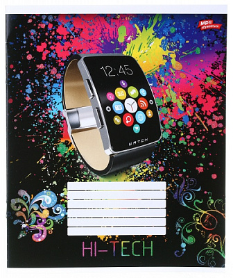 Тетрадь школьная с глитером 18 листов в линейку в ассортименте Мечты сбываются