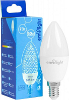 Лампа светодиодная Emilight 7 Вт C37 матовая E14 220 В 6500 К 