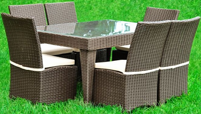 Комплект мебели Rattwood Ваниль Макси 2370 коричневый 