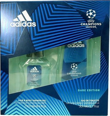 Подарочный набор Adidas ПН Adidas муж.UEFA DARE(edt 50ml+SG250ml) (51353182)