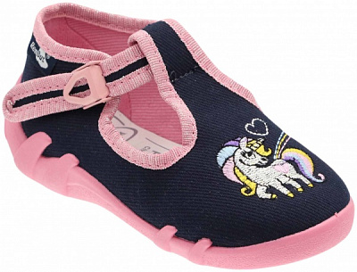 Тапочки детские RenBut Единорог р.21 темно-синий 13-102_P-1204-21 