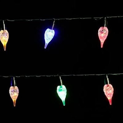 Электрогирлянда линейная Девилон разноцветная встроенный светодиод (LED) 20 ламп 2 м