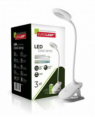 Настольная лампа аккумуляторная Eurolamp 3 Вт без цоколя белый LED-TLB-3W(white)USB