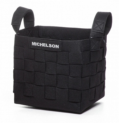 Кошик лукошко квадрат 30х30 см чорний Michelson