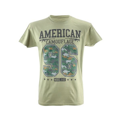 Футболка чоловіча Sol's Imperial 190 American Camouflage 11500268/101M р.M хакі