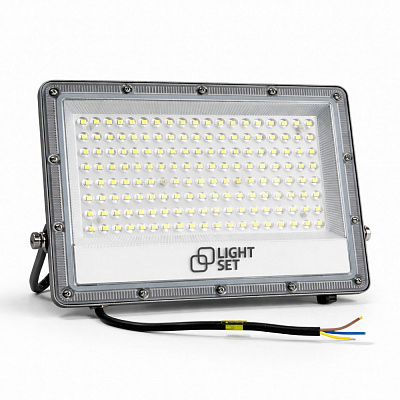 Прожектор светодиодный LIGHT SET LED SHPAK D 100 Вт IP65 серый l0810105