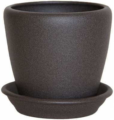 Горщик керамічний Оріана-Запоріжкераміка Грация №2 крошка прямокутний 4,5 л шоколад (056-2-129)