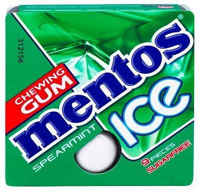 Жевательная резинка Perfetti - Van Melle Mentos Ice Снежная мята 12.9 г. 