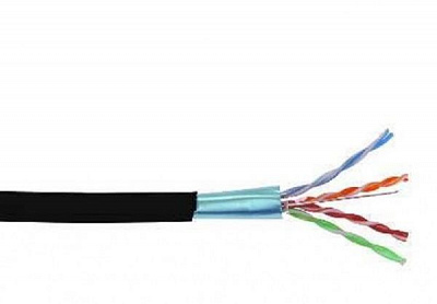 Кабель зв'язку багатожильний IEK FTP ШПД кат.5E solid LDPE (BC3-C5E04-339) 0,48 мідь