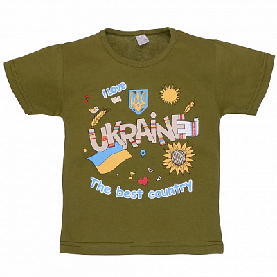 Футболка для мальчиков Татошка 0601301хпу р.110 хаки 