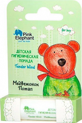 Помада гигиеническая для губ Pink Elephant Медвежонок Потап 3,6 г