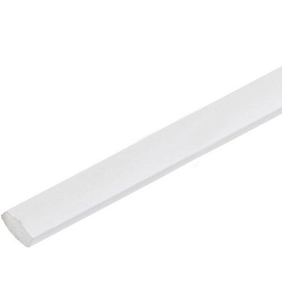 Штапик ПВХ радиальный ОМіС декоративный 10х10х2750 мм белый