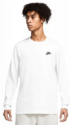 Футболка Nike NS CLUB TEE - LS AR5193-100 р.M белый