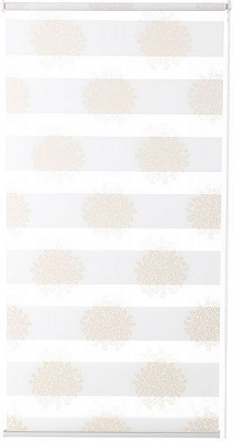 Ролета мини день-ночь Delfa СРШ-01МК-44805 73x160 см кремово-золотистая 