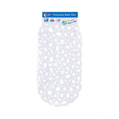 Коврик для ванной Бублики 67х34 см белый