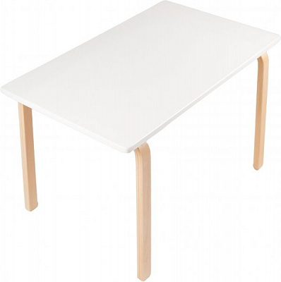 Стол журнальный прямоугольный бук/белый 750x450x500мм 