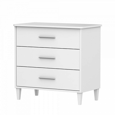 Комод Aqua Rodos Dallas 3ш белый/белый 