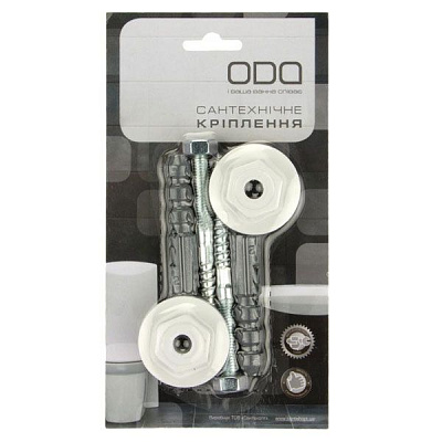 Крепления для умывальника к стене с эксцентриками и болтами 8x100 мм